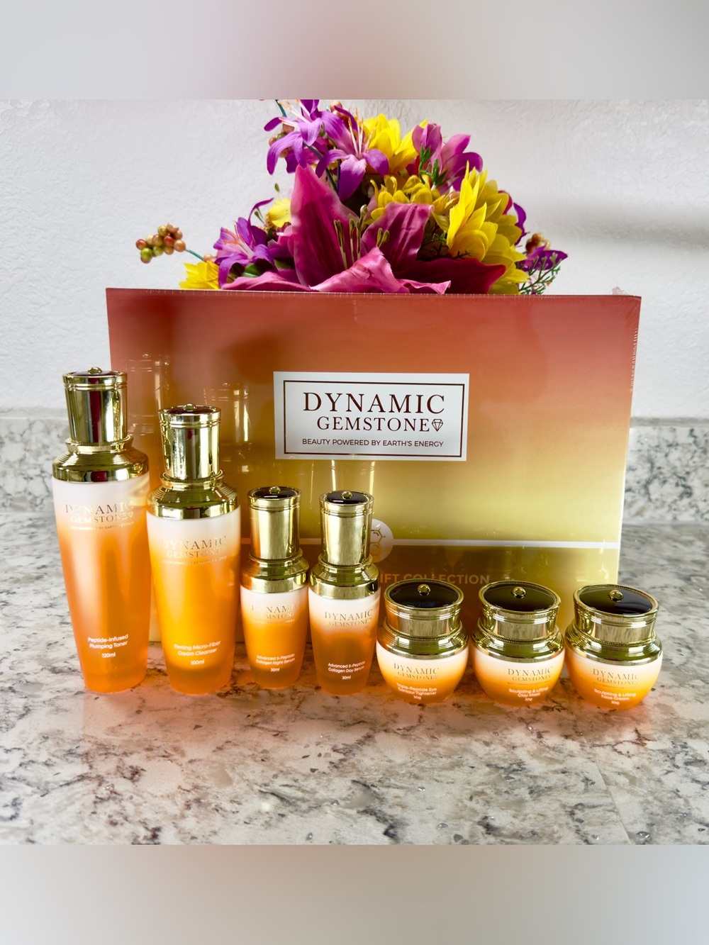 Dynamic Gemstones Bio Peptide Facial Lift Skin Care Collection
